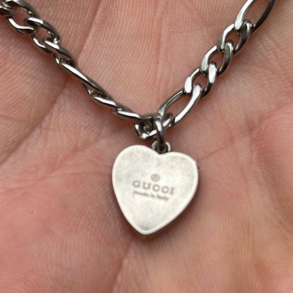 Gucci Silver Heart Pendant bracelet - Picture 3 of 6